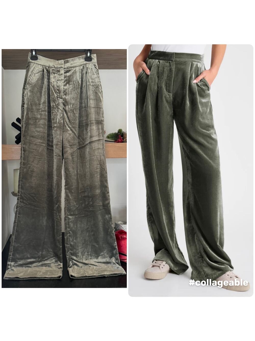 Splendid Irene Velvet Pant in Gray